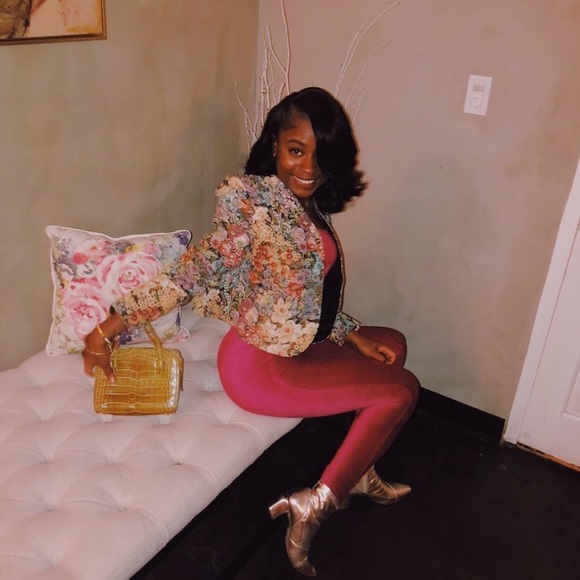 Flower Power Crop Jacket - Picture 1 of 3